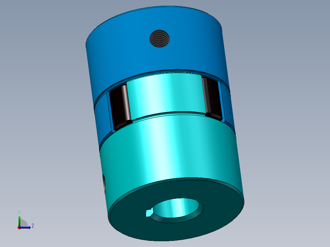 联轴器070【装配】左视图