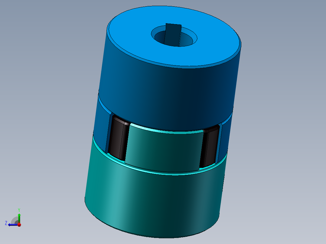 联轴器070【装配】右视图
