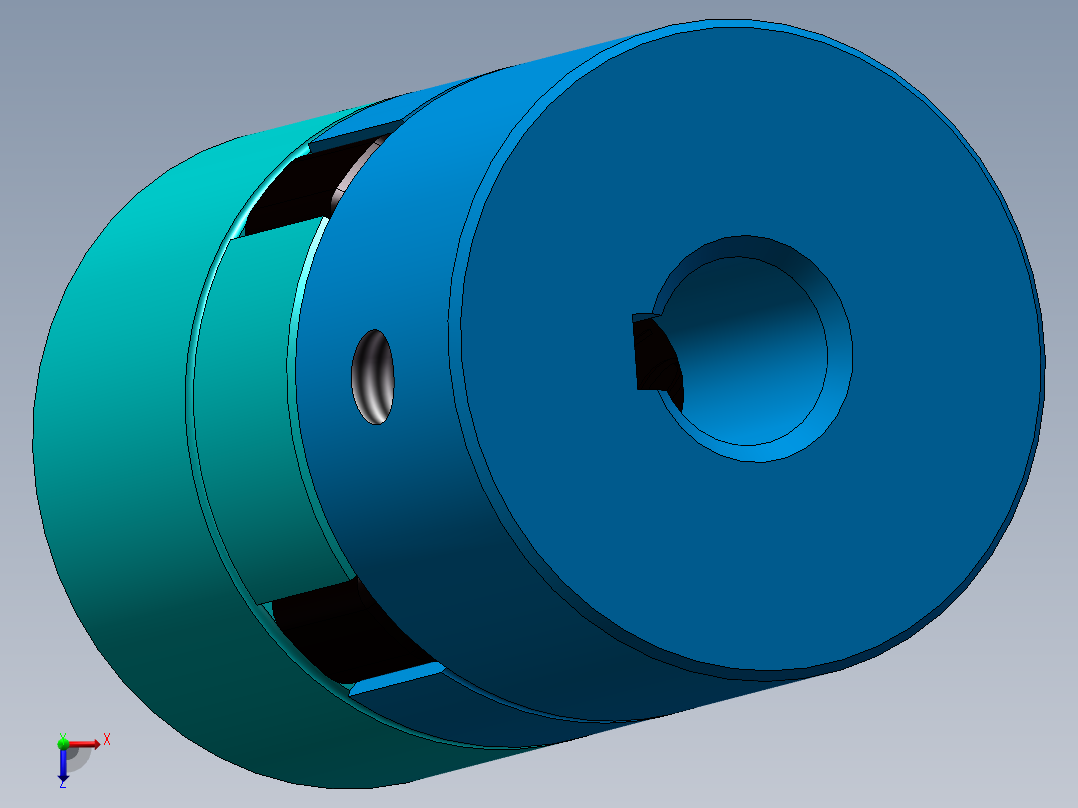 联轴器070【装配】俯视图