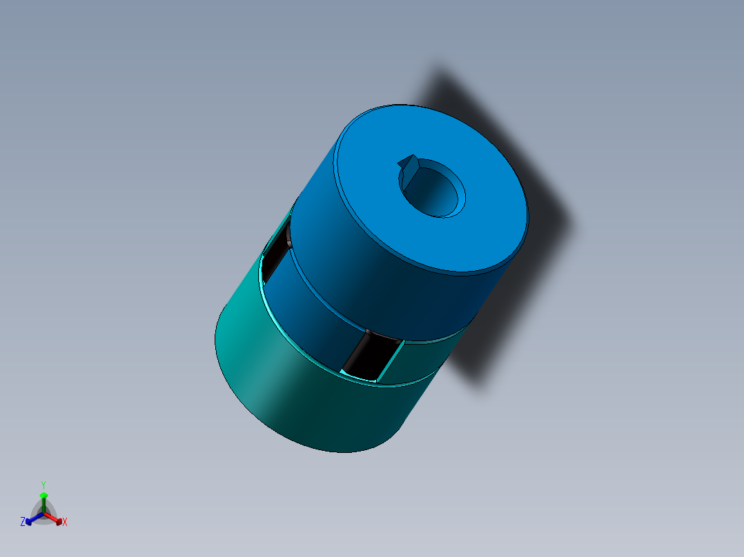联轴器070【装配】正等轴测图