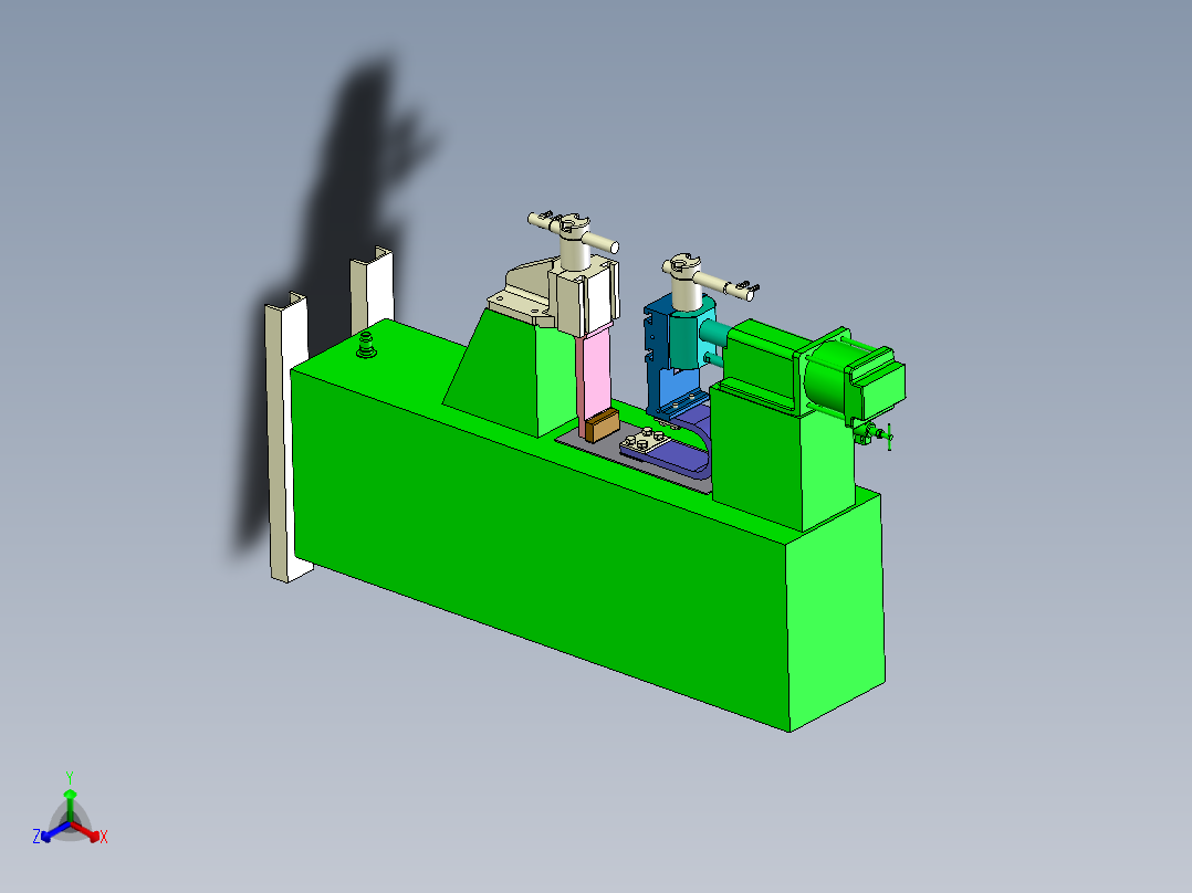 F204 唐山松下YR-350CM2点焊机3D正等轴测图