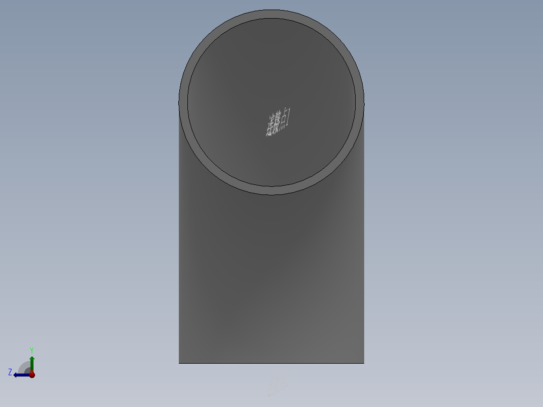 90°弯头 长半径DN15-800右视图