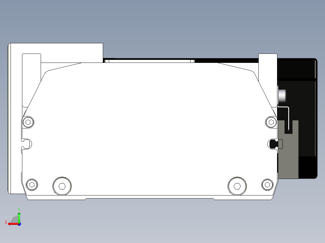 Toyo东佑达直线模组-ETB17-L50-1500-R-750W后视图