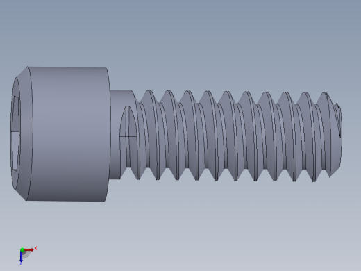粗螺纹 SHCS 螺钉-SHCS 10-24.x0.5.SLDPRT