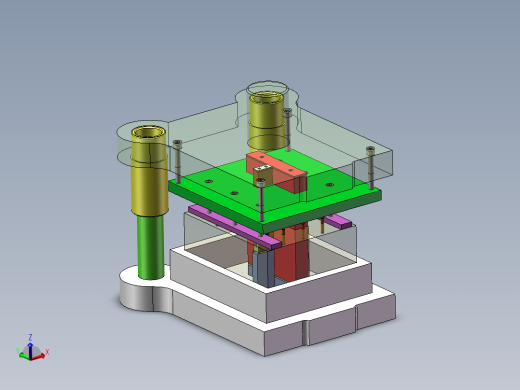 Q402-监控器吊支架冲压复合模具设计【三维SolidWorks】