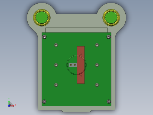 Q402-监控器吊支架冲压复合模具设计【三维SolidWorks】前视缩略图