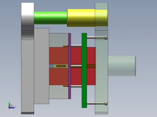 Q402-监控器吊支架冲压复合模具设计【三维SolidWorks】左视缩略图