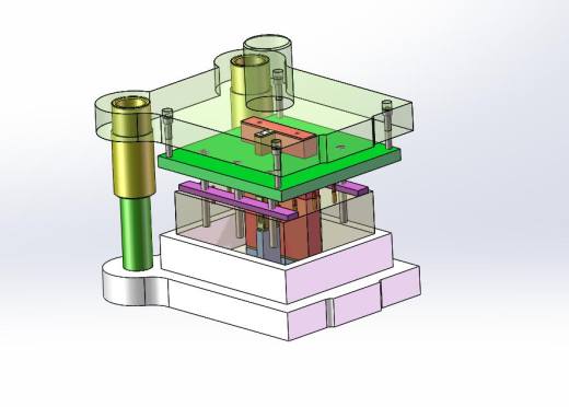 Q402-监控器吊支架冲压复合模具设计【三维SolidWorks】缩略图
