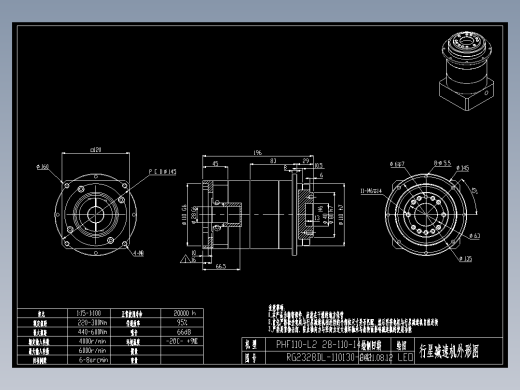 斜齿PHF110-L2 28-110-145-M8.DXF