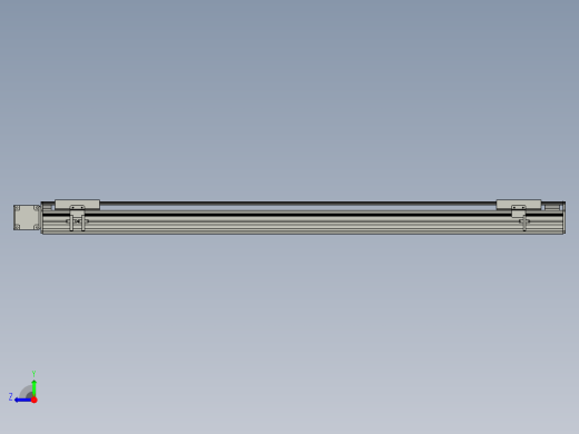直线模组WG-LHB12-S1050-L(B)设计图纸右视缩略图