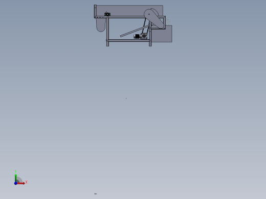 食堂餐具自动回收车的设计SW三维总装图前视缩略图