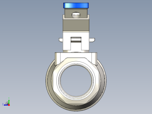 管道手动球阀-水管开关阀-手动阀门手动不锈钢内螺纹球阀DN40右视缩略图