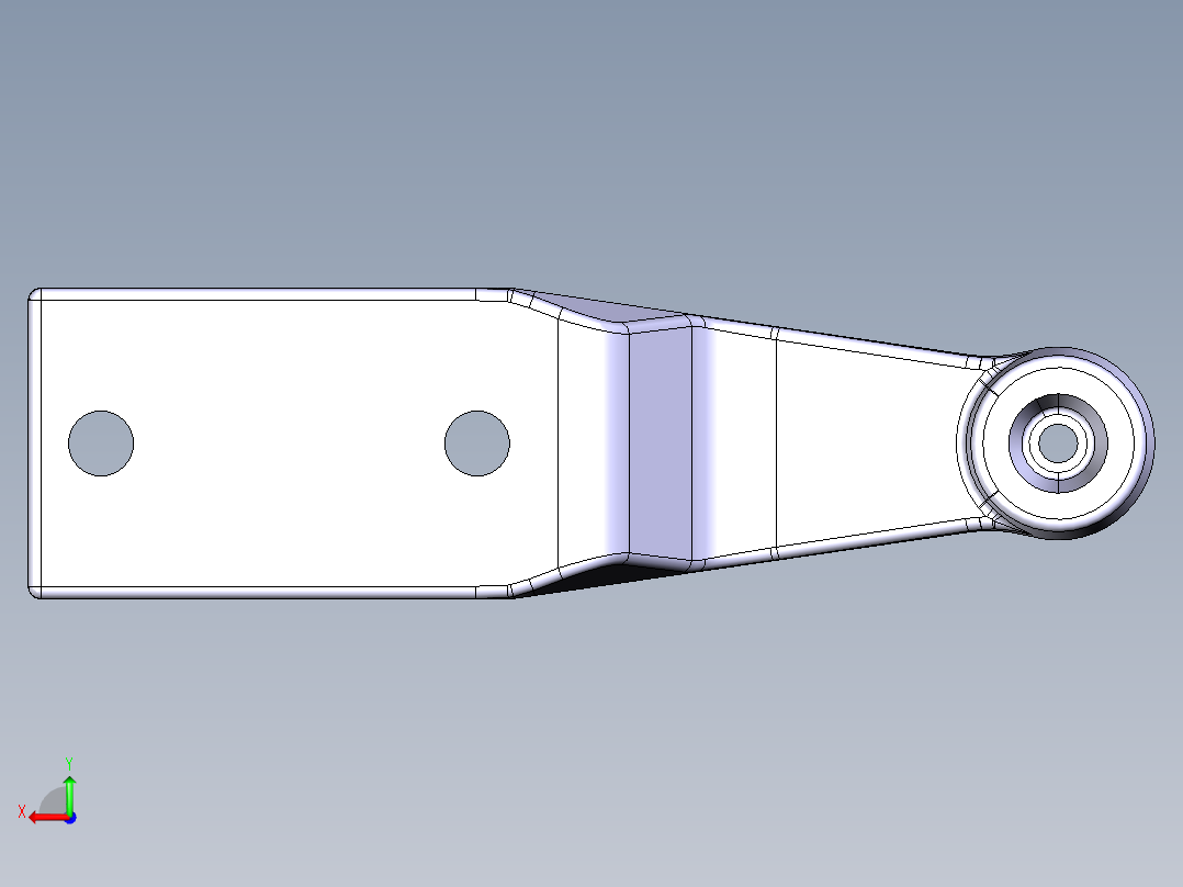 汽车连杆后视图