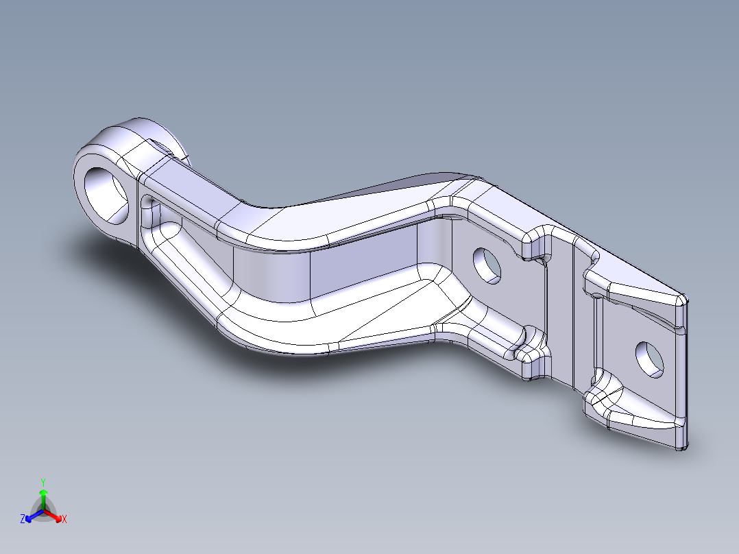汽车连杆正等轴测图