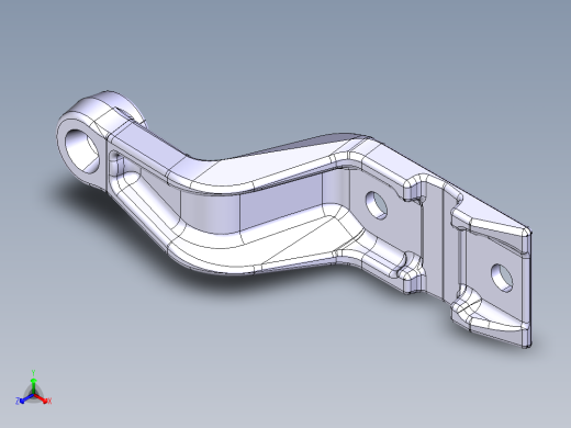 汽车连杆正等轴测缩略图