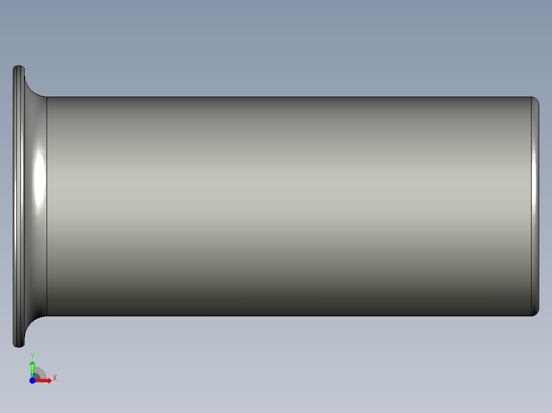 软管与硬管连接用工业通用接头0127_08_00前视图