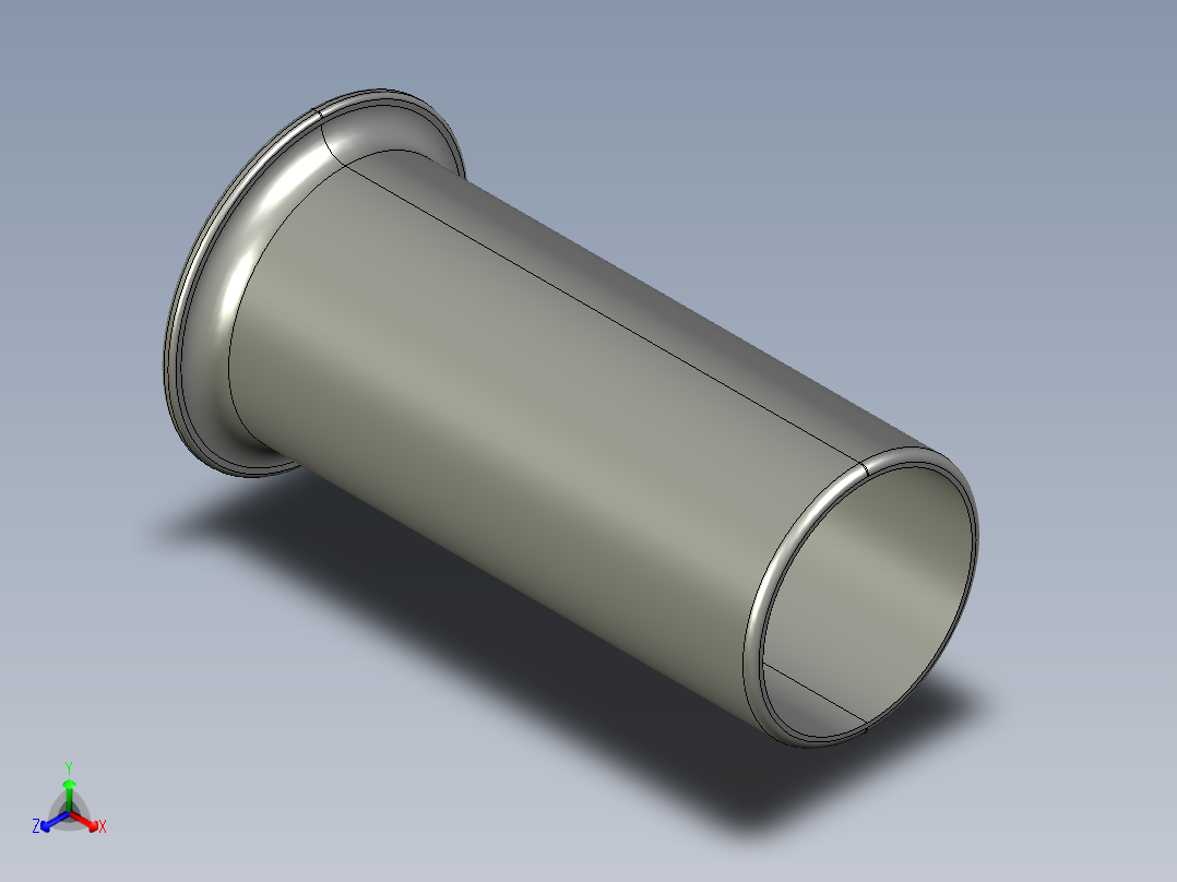 软管与硬管连接用工业通用接头0127_08_00正等轴测图