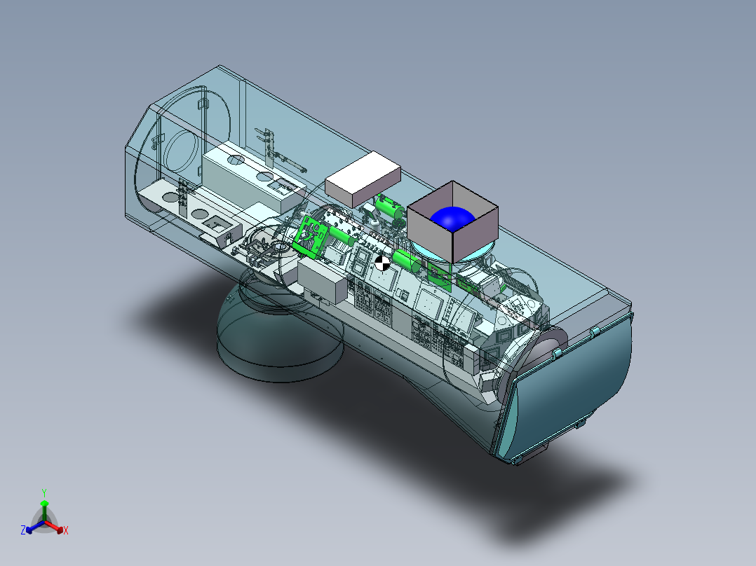 1-舱体尺寸1正等轴测图