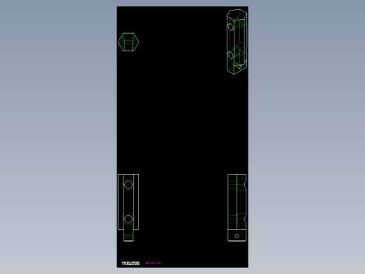 滑動塊SBS-HS-2D多系列多零件图纸模型