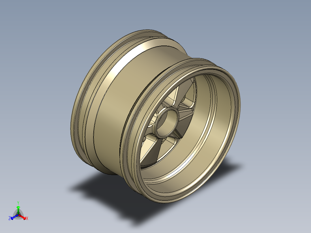 Porsche911保时捷911车轮正等轴测图