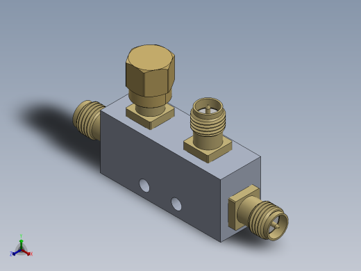 SMA接口15正等轴测缩略图