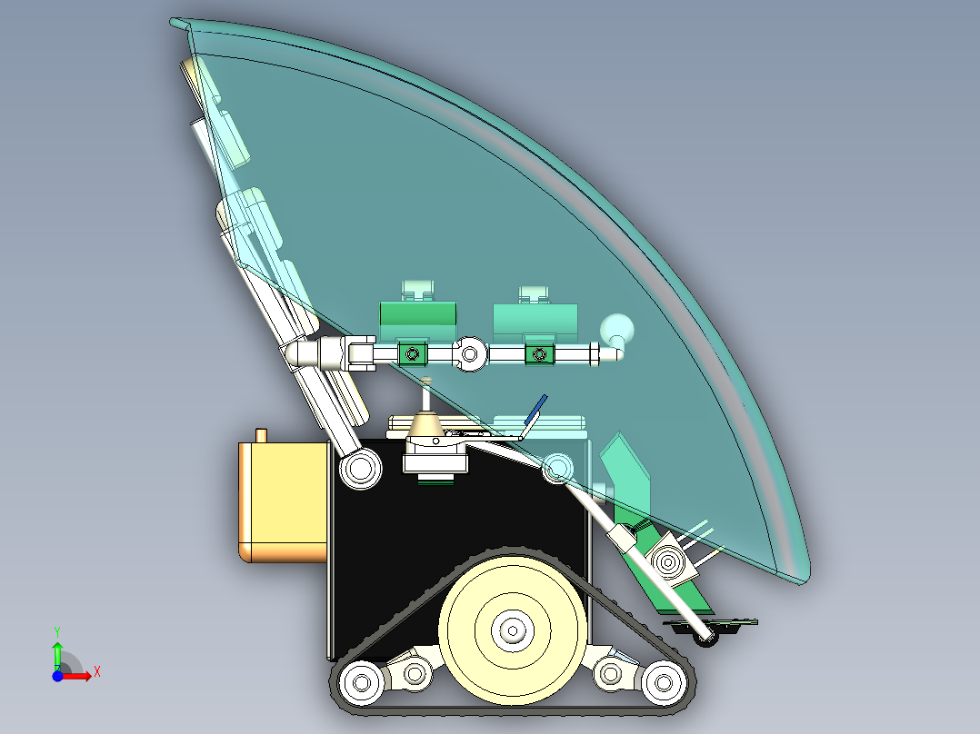 智能康复轮椅设计含三维图+CAD图纸+说明书前视图