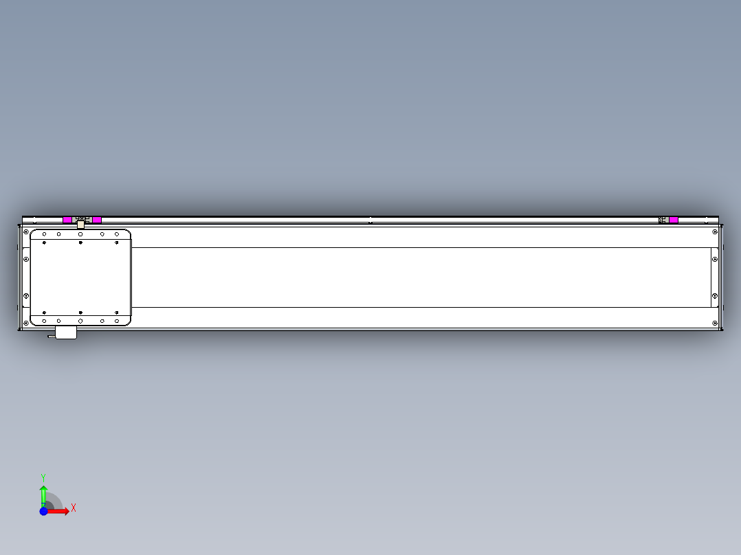 威洛博LC系列3d模型模组LC22H2Y-S1200前视图