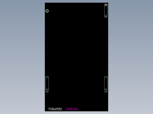 水平調整腳座連結螺絲2254-2D多系列多零件图纸模型