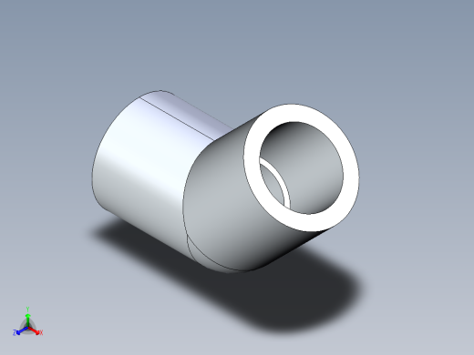 CPVC管件08-Sch80_45Elbow_SxS_9817-005 _0.5in正等轴测缩略图