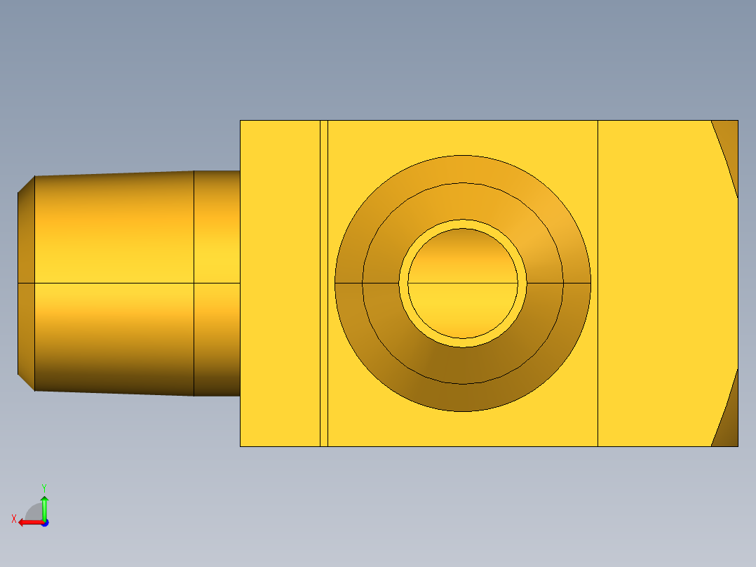 扩口式工业通用硬管接头Adapter Tee 256F-4-2后视图