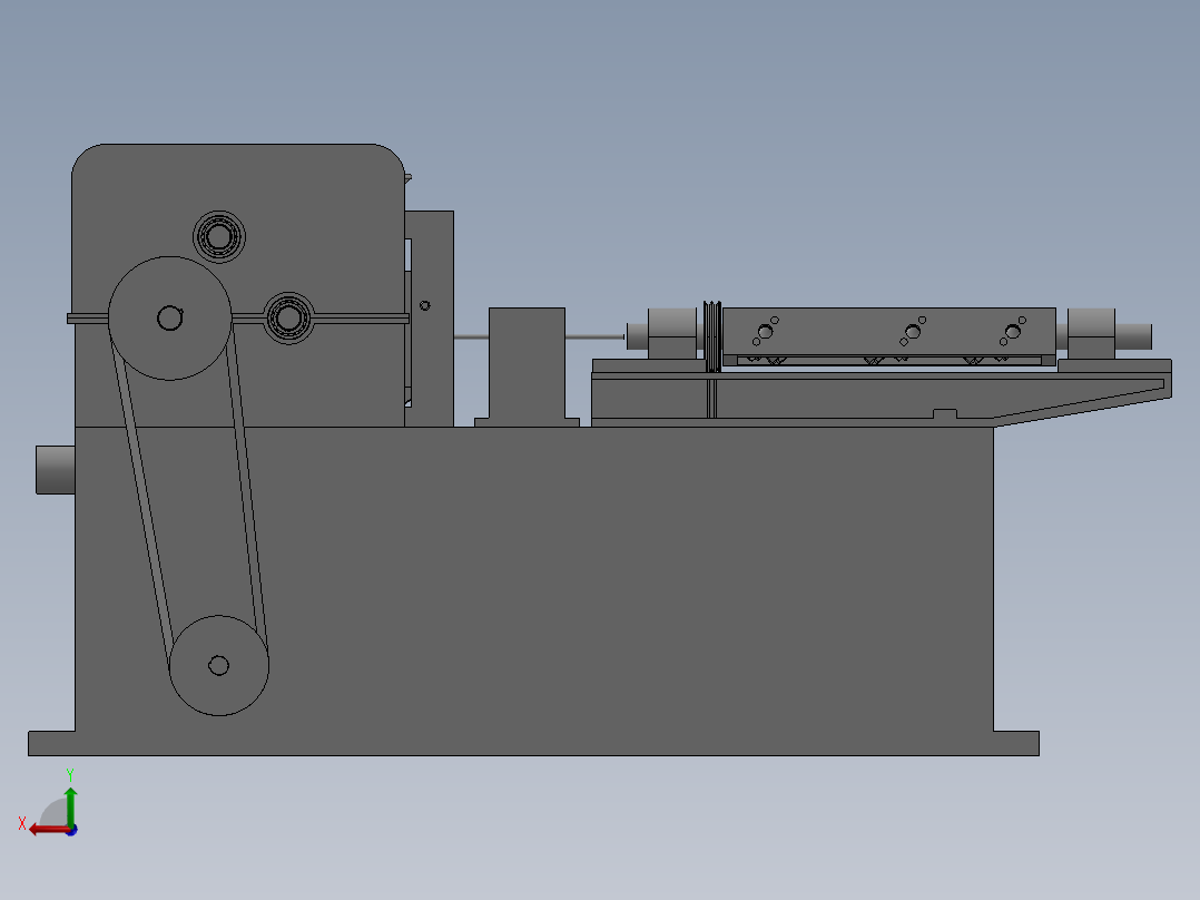 钢筋矫直切断机后视图