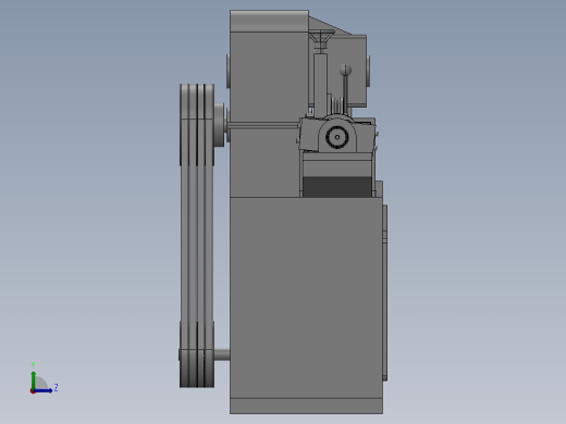 钢筋矫直切断机左视缩略图