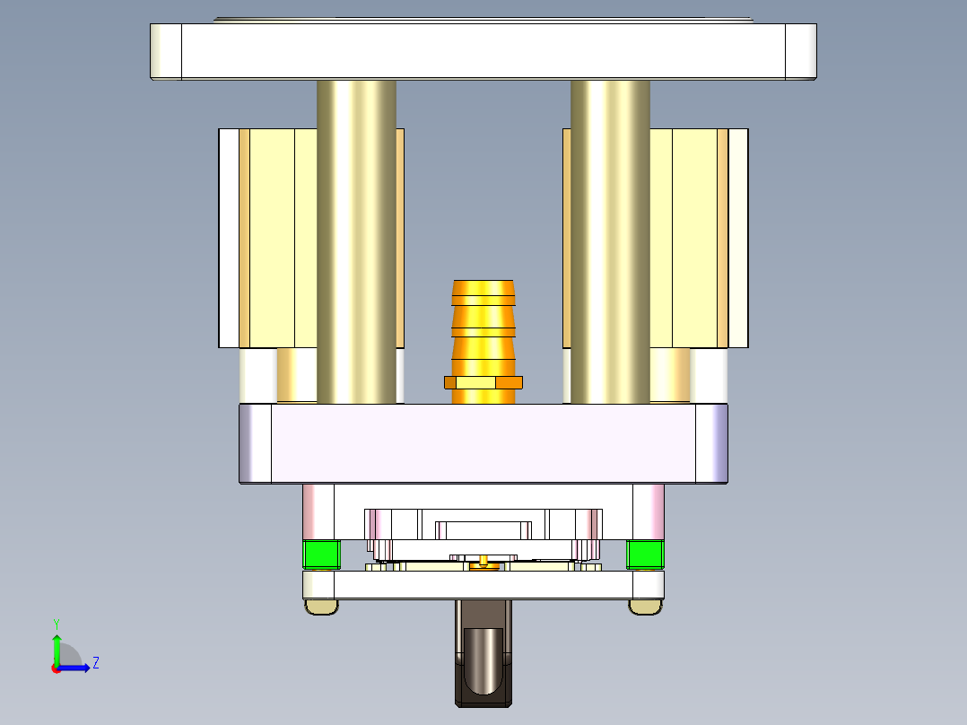 X2-CNC6笔记本CNC工装夹具三维模型-1104左视图