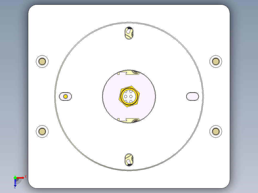 X2-CNC6笔记本CNC工装夹具三维模型-1104俯视图