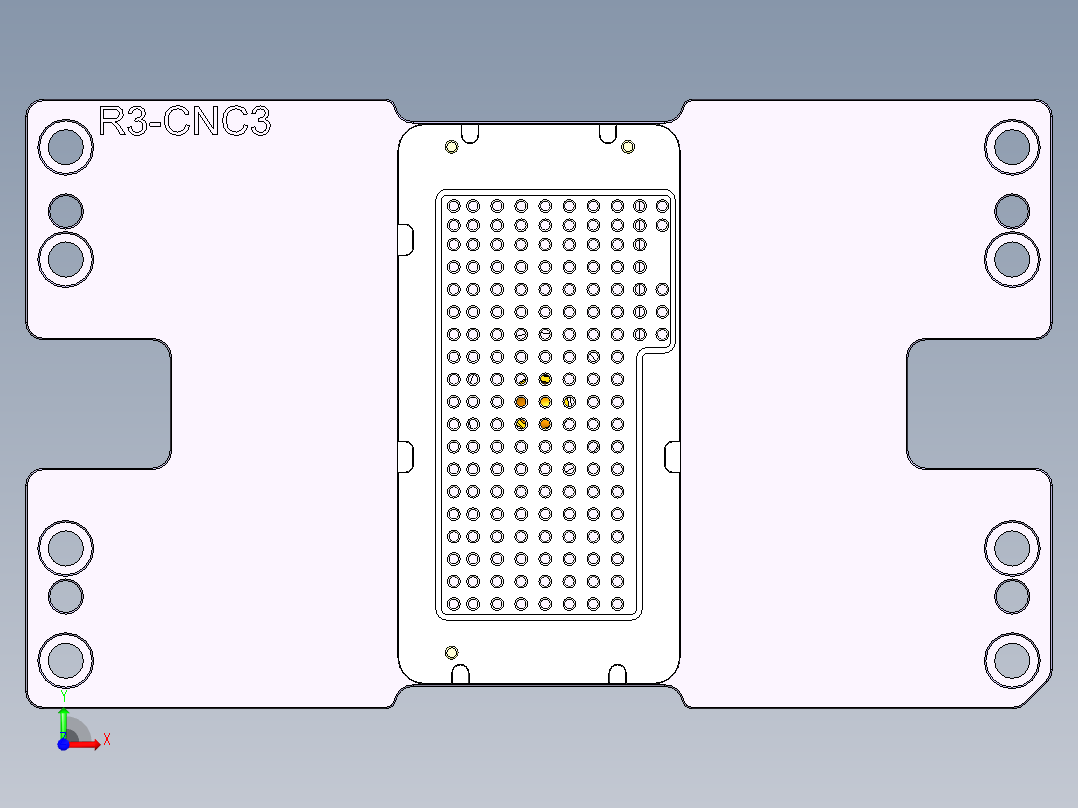 R3-笔记本CNC工装夹具三维模型CNC3-1228前视图