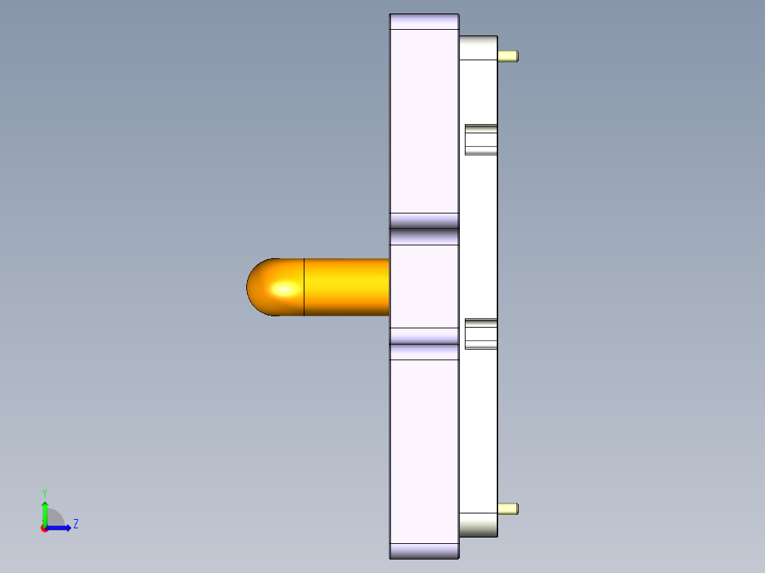 R3-笔记本CNC工装夹具三维模型CNC3-1228左视图
