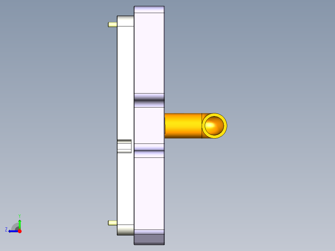 R3-笔记本CNC工装夹具三维模型CNC3-1228右视图