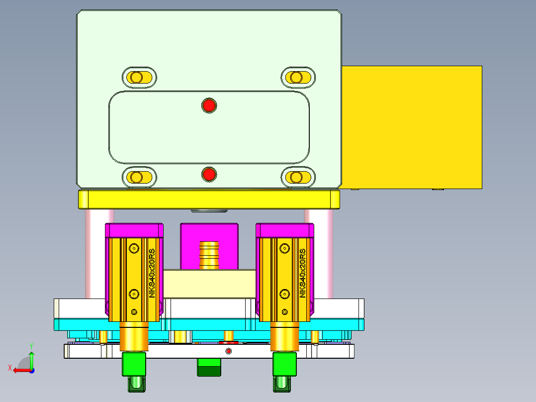 FONE-D-CNC4笔记本CNC工装夹具三维模型-0704后视图