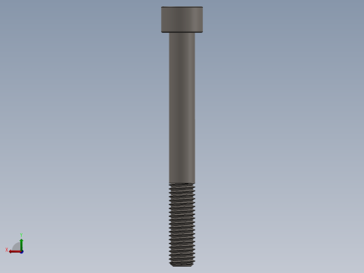 Screw_DIN_912_M10x90_A2.SLDPRT公制内六角螺钉后视缩略图