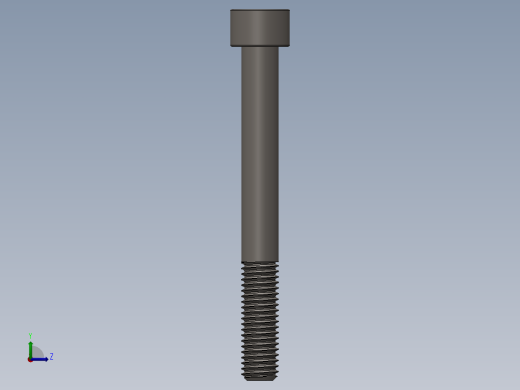 Screw_DIN_912_M10x90_A2.SLDPRT公制内六角螺钉左视缩略图