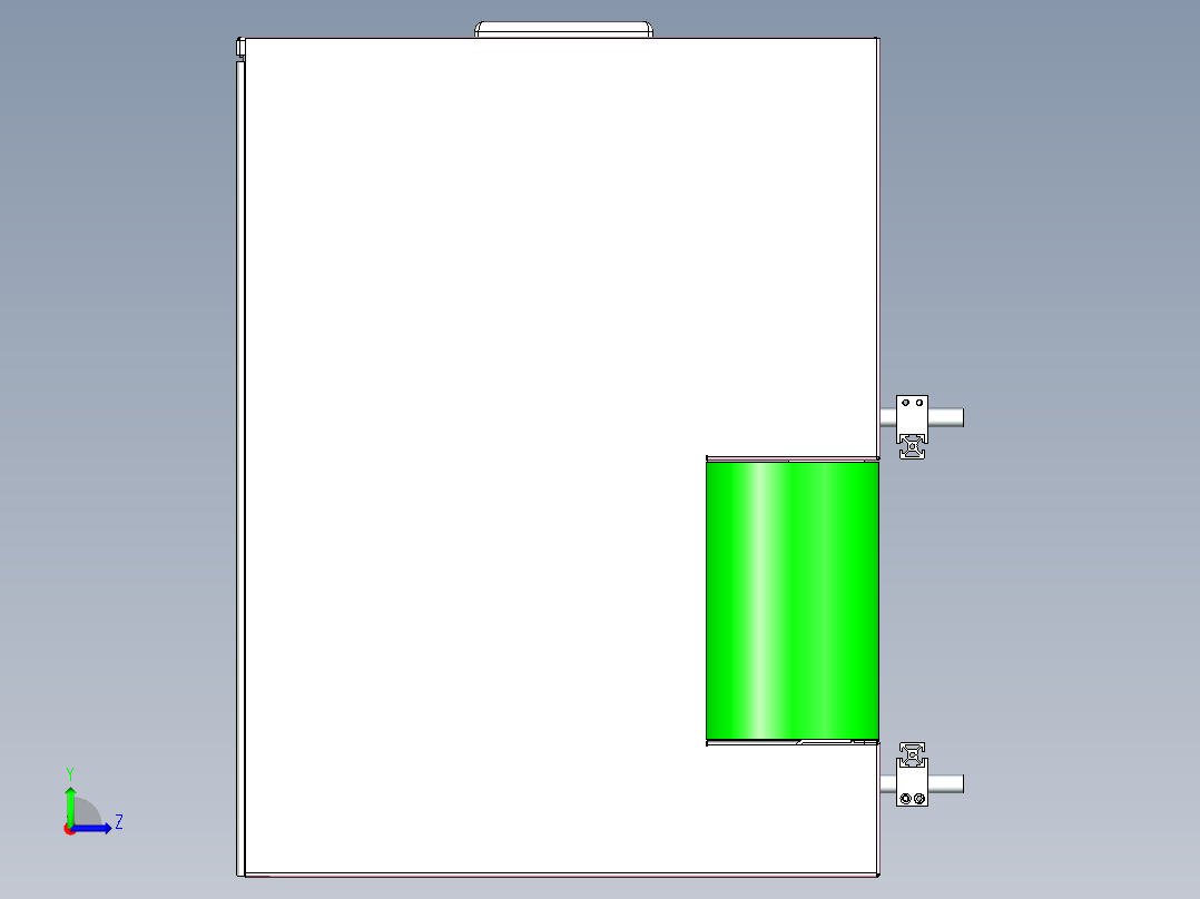 皮带输送线设计左视图