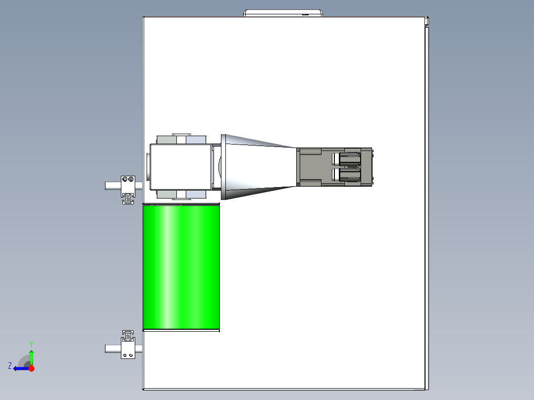 皮带输送线设计右视图