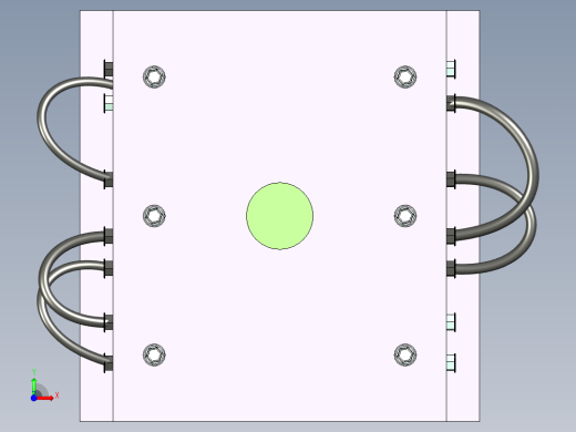 绝缘电笔外保护壳注塑模具设计前视缩略图