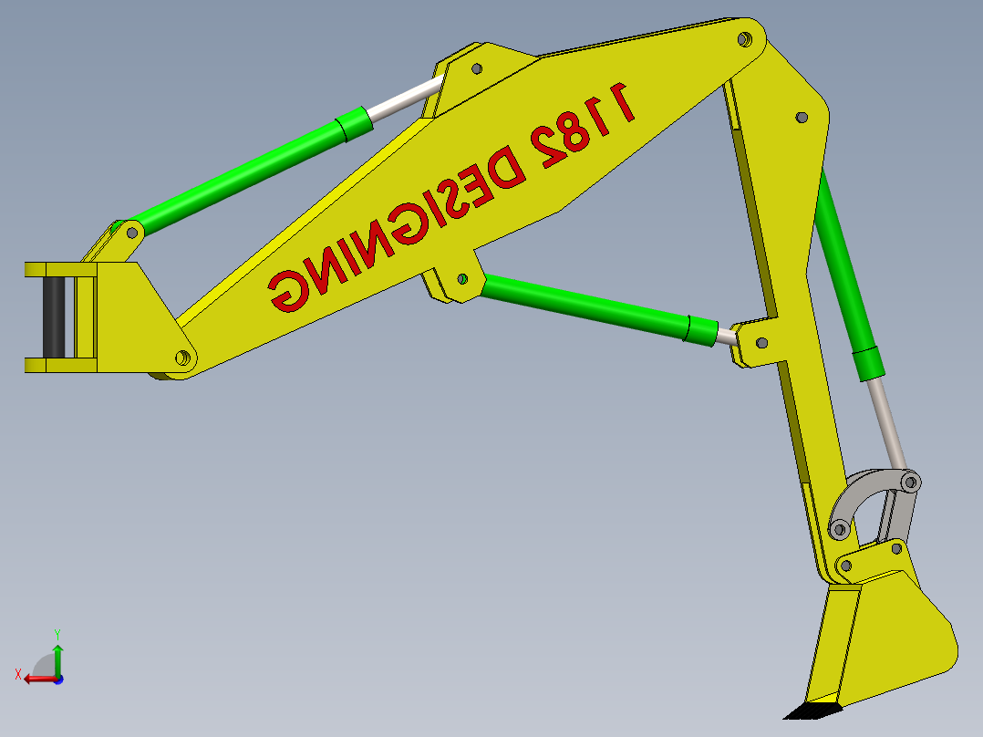 挖掘机、推土机(10)后视图