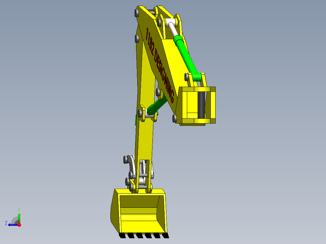 挖掘机、推土机(10)右视图