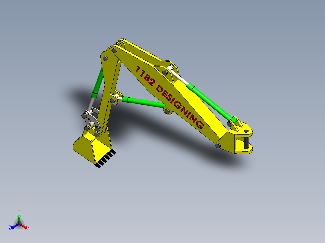 挖掘机、推土机(10)正等轴测图
