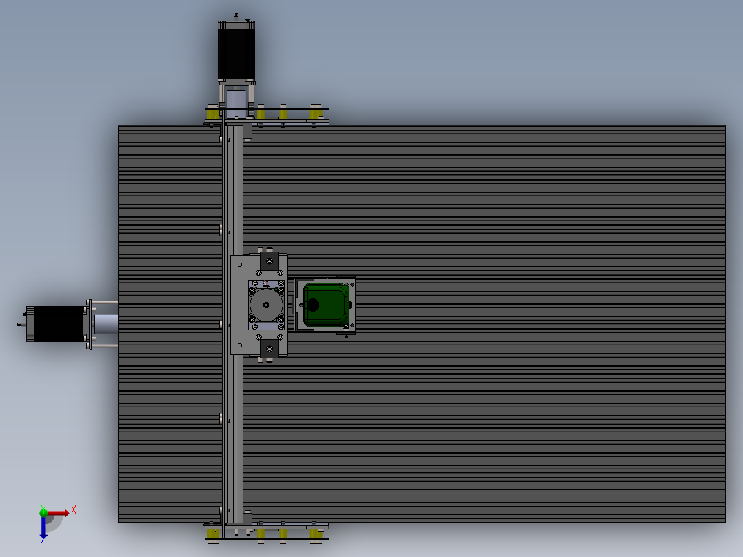 480mm_740mm三轴雕刻机俯视图
