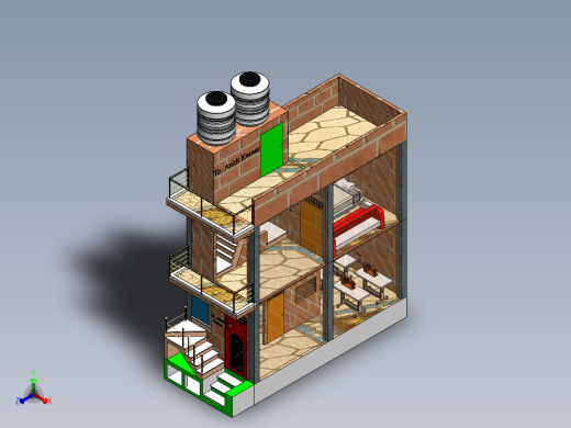 住宅3D模式正等轴测缩略图