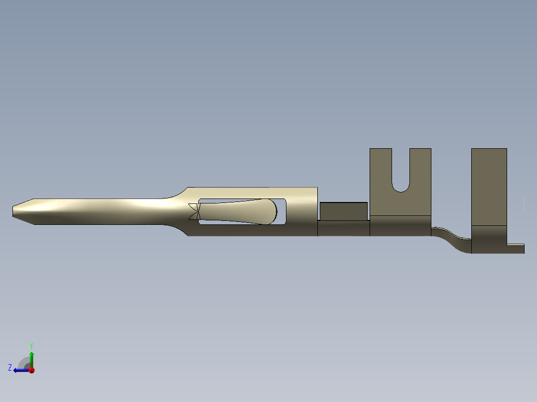 防水汽车连接器右视图