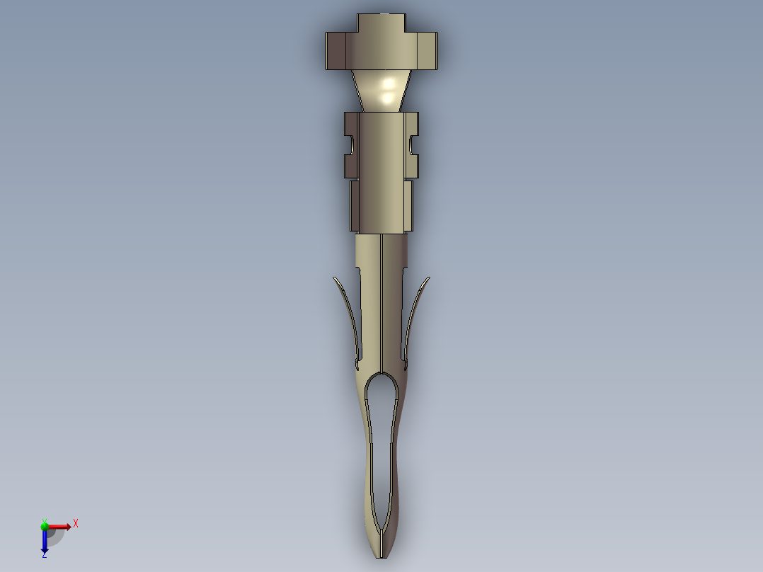 防水汽车连接器俯视图